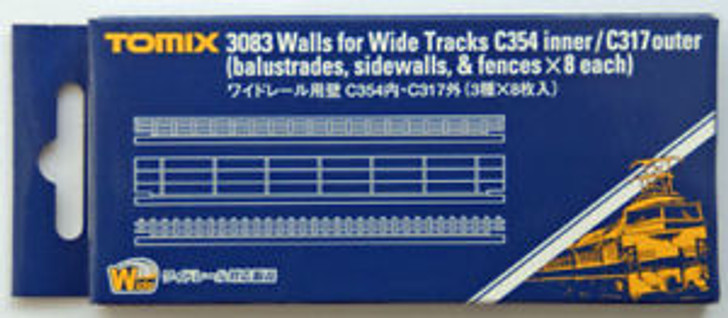 Tomix 3083 Walls for Wide Track C354 Inner C317 Outer (N scale)