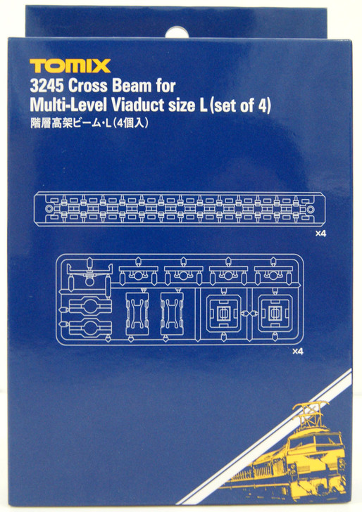 Tomix 3245 Cross Beam for Multi-Level Viaduct Size L (4 pieces) (N scale)