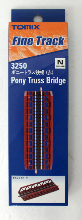 Tomix 3250 Pony Truss Bridge (Red) (N scale)