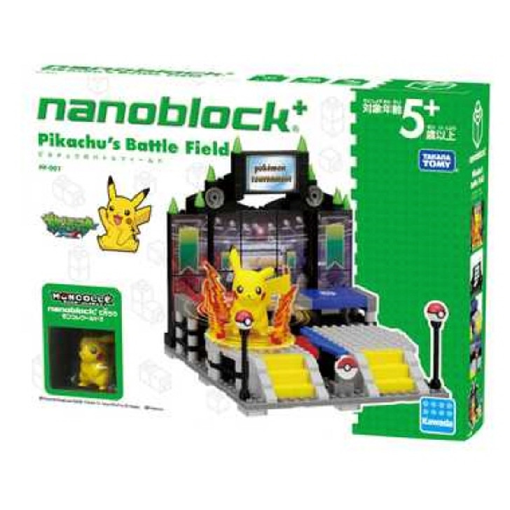 Kawada PP-001 nanoblock plus Pokemon Pikachu's Battle Field