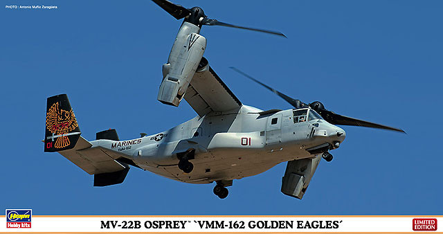 Hasegawa 02093 MV-22B Osprey VMM-162 Golden Eagles 1/72 Scale Kit (4967834020931)