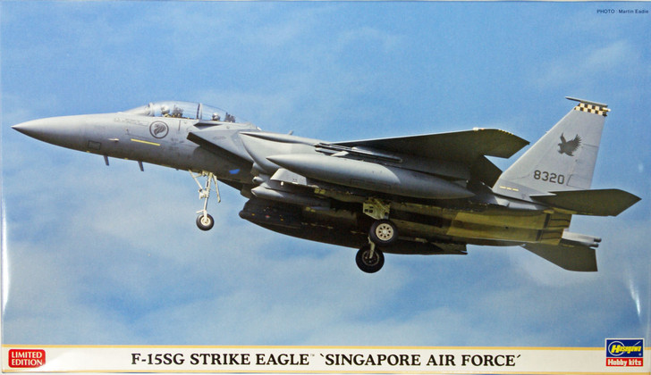 Hasegawa 02092 F-15SG Strike Eagle Singapore Air Force 1/72 Scale Kit (4967834020924)