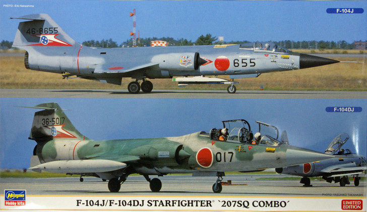 Hasegawa 02104 F-104J/F-104DJ Starfighter 207SQ Combo (2 plane set) 1/72 Scale Kit (4967834021044)