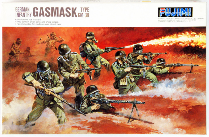 Fujimi WA28 World Armor Gasmask 1/76 Scale Kit (4968728760285)
