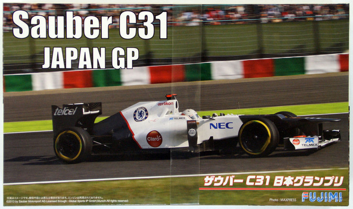 Fujimi GP SP29 F1 Sauber C31 Japan GP with 1/8 Scale Helmet 1/20 Scale Kit (4968728091594)