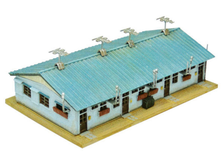 Tomytec (Building 033-2) Wooden Row Apartment Type C2 1/150 N scale