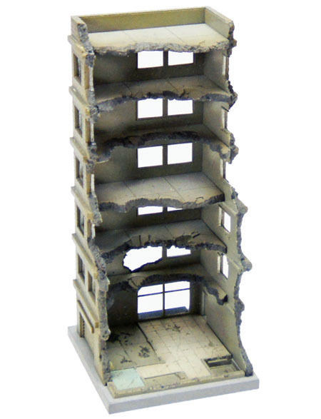 Tomytec (Building 151) Hi-Rise Under Demolition A 1/150 N scale