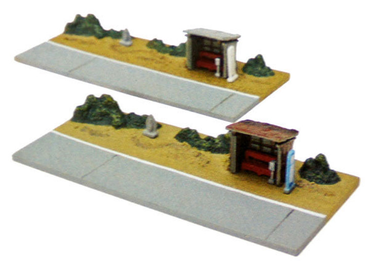 Tomytec (Komono 008-4) Bus Stop B4 1/150 N scale
