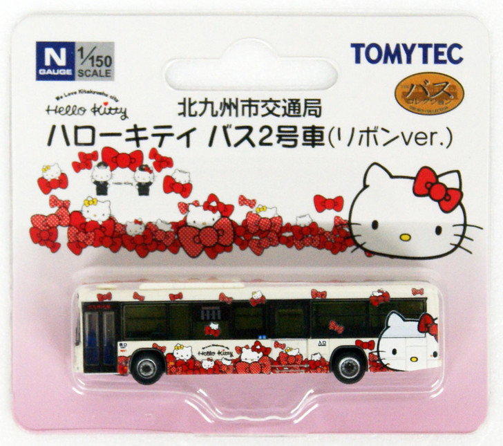 Tomytec Bus Collection 300441 Hello Kitty Bus No.2 (Ribbon Ver.) 1/150 N scale