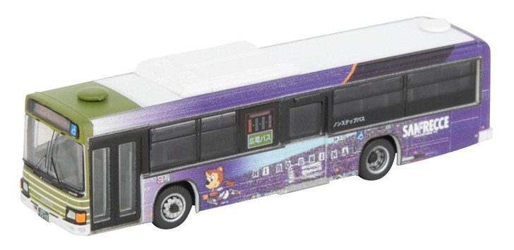 Tomytec Bus Collection 'Sanfrecce Hiroshima FC' Wrapping Bus 1/150 N scale