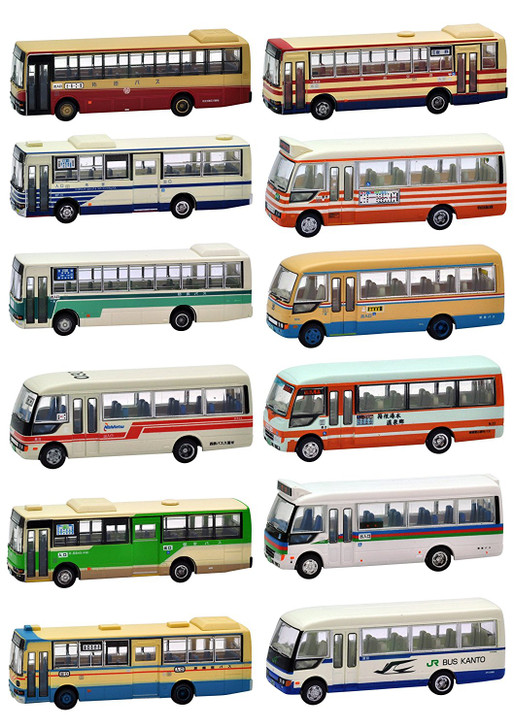 Tomytec "The Bus Collection" No.23 (12 buses randomly packed) 1/150 N scale