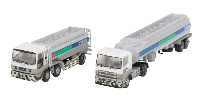 Tomytec The Truck/Trailer Collection 'Cosmo Oil Tank Truck Set' 1/150 N scale