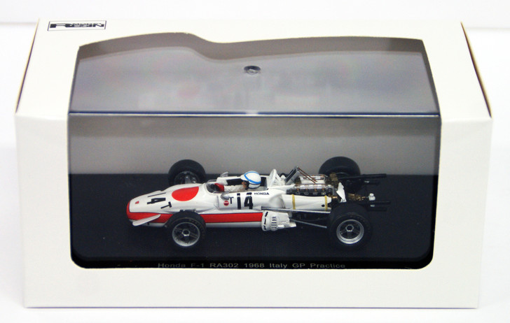 Ebbro 44385 RA302 1968 Italy GP Practice No.14 White 1/43 Scale (4526175443856)