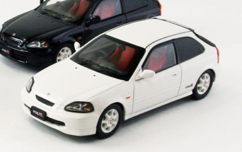 Ebbro 44835 HONDA CIVIC Type-R EK9 early version WHITE 1/43 Scale (4526175448356)