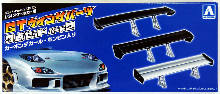 Aoshima 34132 GT Wing Parts Set II 1/24 Scale Kit (4905083034132)