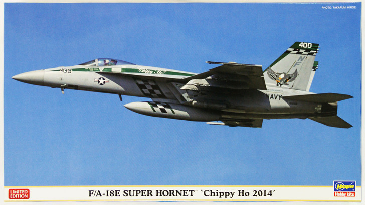 Hasegawa 02111 F/A-18E Super Hornet Chippy Ho 2014 1/72 Scale Kit (4967834021112)