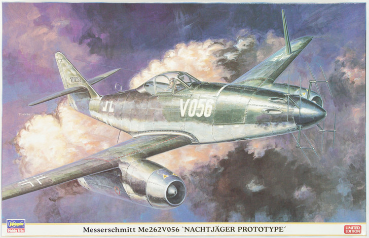 Hasegawa 08237 Messerschmitt Me262V056 Nachtjager Prototype 1/32 Scale Kit (4967834082373)