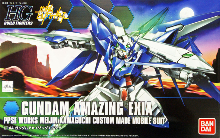 Bandai HG Build Fighters 016 Gundam AMAZING EXIA 1/144 Scale Kit (4573102603722)