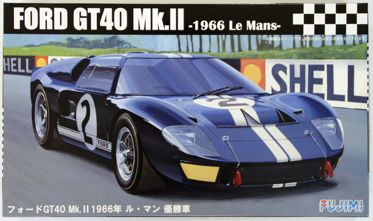 Fujimi RS-16 Ford GT40 Mk.II 1966 Le Mans 1/24 Scale Kit (4968728126036)