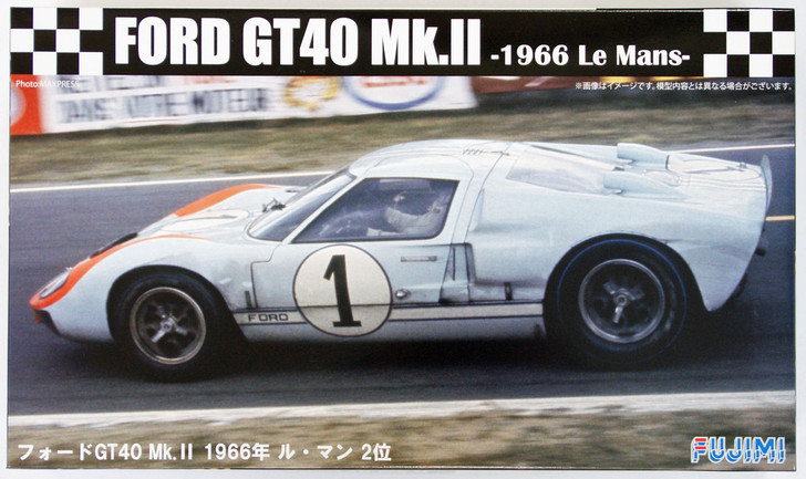 Fujimi RS-32 Ford GT40 Mk.II 1966 Le Mans 1/24 Scale Kit (4968728126043)