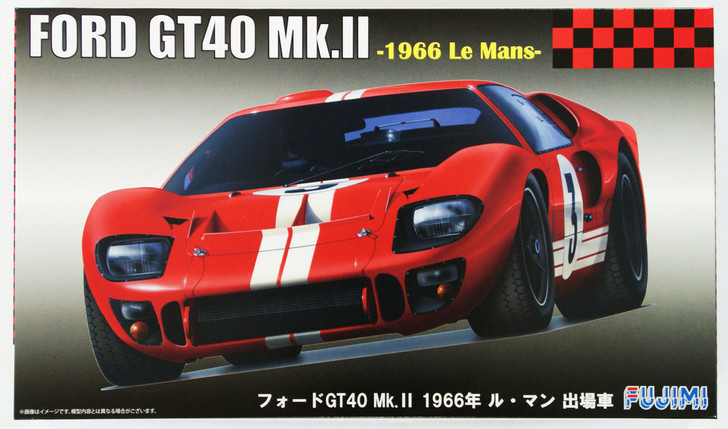 Fujimi RS-51 Ford GT40 Mk.II 1966 Le Mans 1/24 Scale Kit (4968728126067)