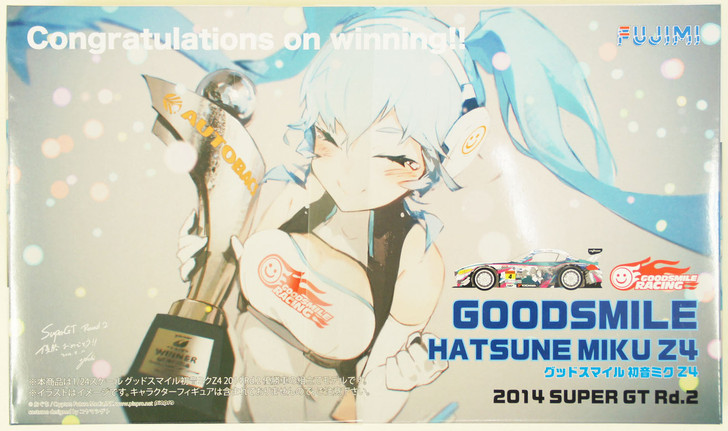 Fujimi 170169 Goodsmile Hatsune Miku Z4 2014 Super GT Rd. 2 1/24 Scale Kit (4968728170169)