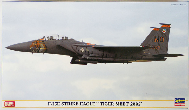 Hasegawa 02119 F-15E Strike Eagle Tiger Meet 2005 1/72 Scale Kit (4967834021198)