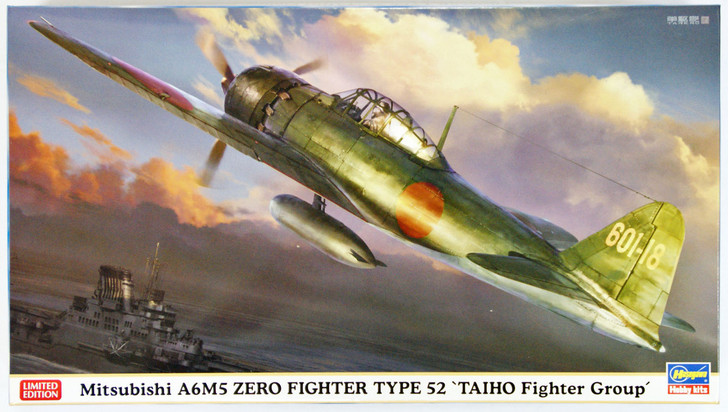 Hasegawa 07385 Mitsubishi A6M5 Zero Fighter Type 52 Taiho Fighter Group 1/48 Scale Kit (4967834073852)
