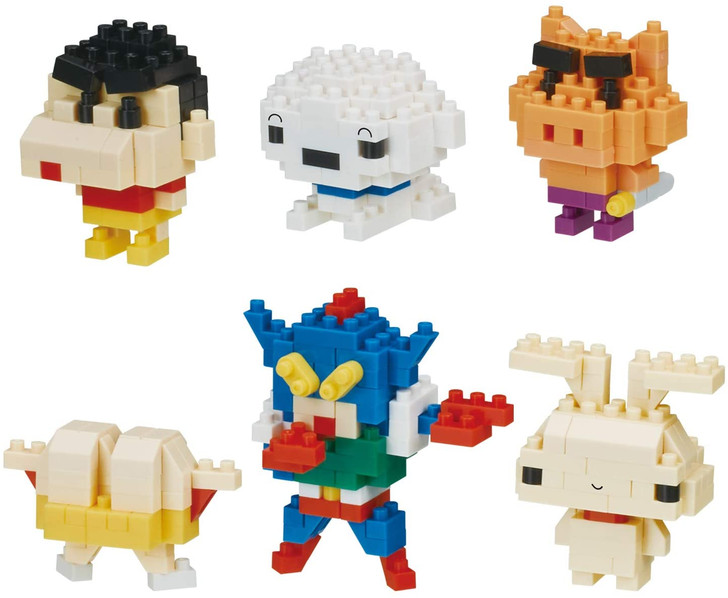 Kawada NBMC_06S nanoblock Mininano Crayon Shinchan 1Box (6 pcs)