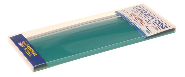 Hasegawa TF-21 Clear Blue Finish 1 sheet (90 x 200mm) (4967834718210)
