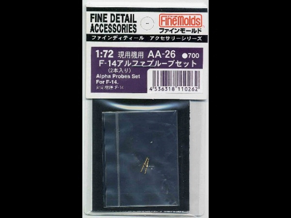 Fine Molds AA26 Alpha Probes Set For F-14 1/72 Scale Kit (4536318110262)