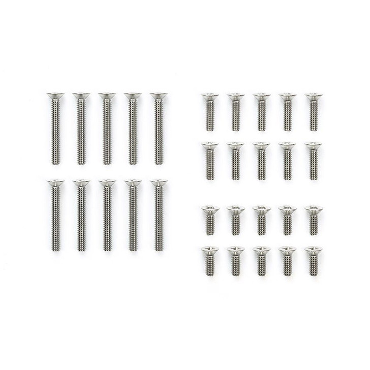 Tamiya Mini 4WD Stainless Steel Countersunk Screw Set Black (6/8/15mm)