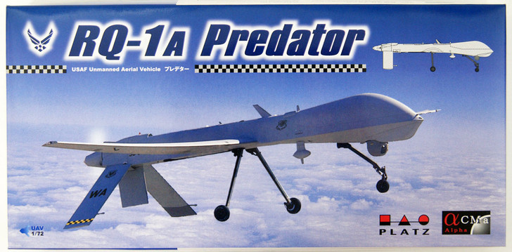 Platz AC-1 USAF Unmanned Aerial Vehicle RQ-1A Predator 1/72 Scale Model Kit