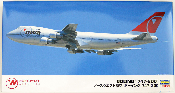 ボーイング747 & 787 モデル 1/200 1/200 Northwest Airlines Boeing 747-200 Plastic Model