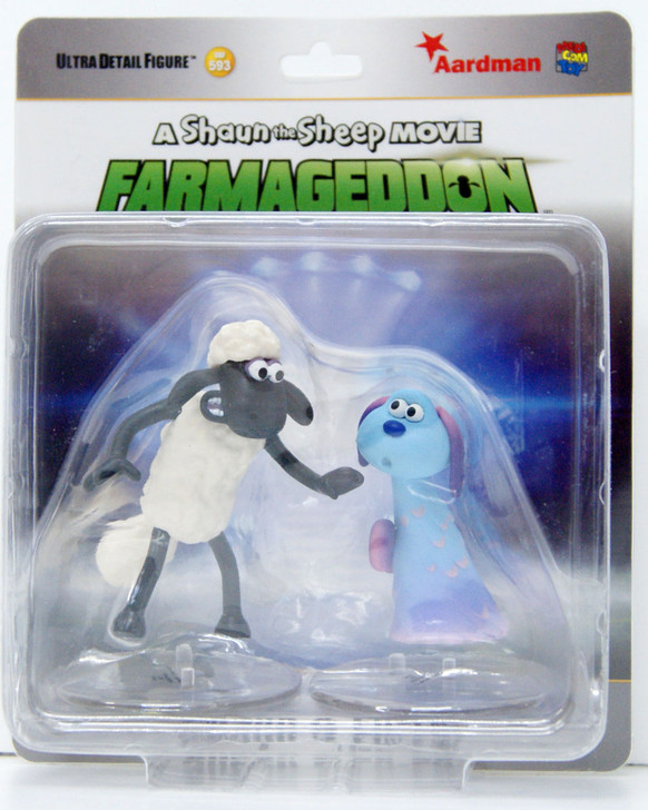 Medicom UDF Shaun & Lu-La Figure (A Shaun the Sheep Movie: Farmageddon)