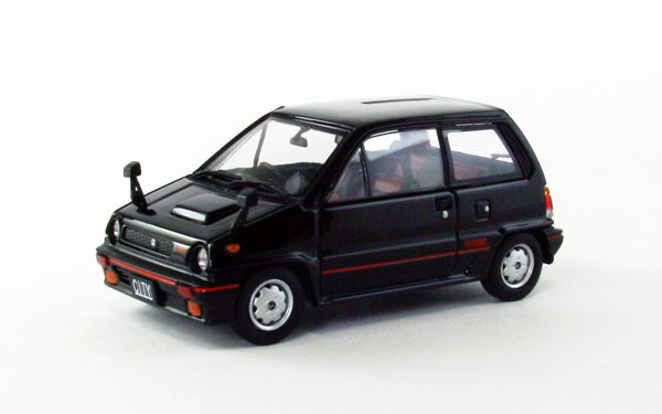Ebbro 44970 Honda City Turbo 1982 Black 1/43 Scale . (4526175449704)