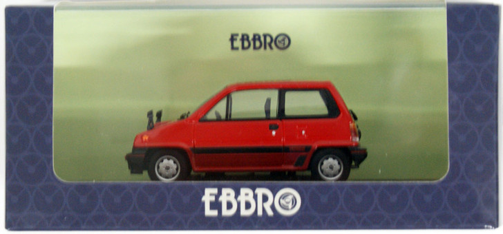 Ebbro 44971 Honda City Turbo 1982 Red 1/43 Scale (4526175449711)