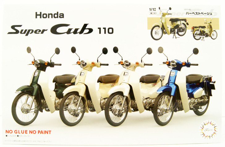 Fujimi 1/12 NEXT Series Honda Super Cub110 Street (Harvest Beige) Plastic Model