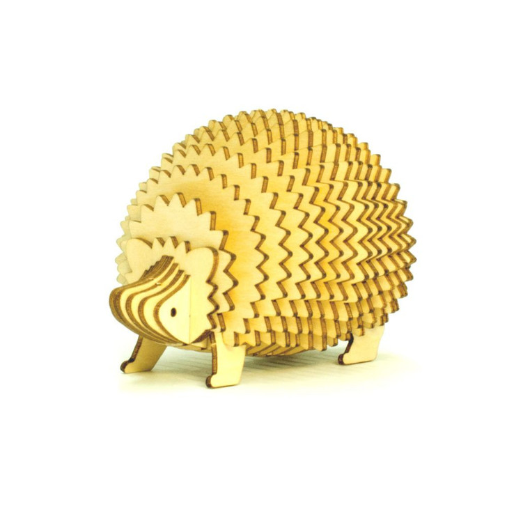 A-zone Wooden Art ki-gu-mi Hedgehog Memo Stand