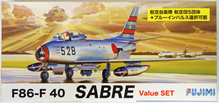 Fujimi F58 F86-F 40 SABRE Value Set 1/72 Scale Kit (4968728722559)