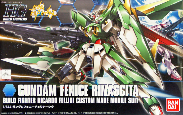 Bandai HG Build Fighters 017 Gundam FENICE RINASCITA 1/144 Scale Kit (4573102595638)