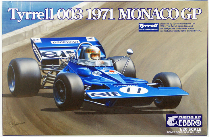 Ebbro 20007 Tyrrell 003 1971 Monaco GP 1/20 Scale plastic model Kit (4526175200077)