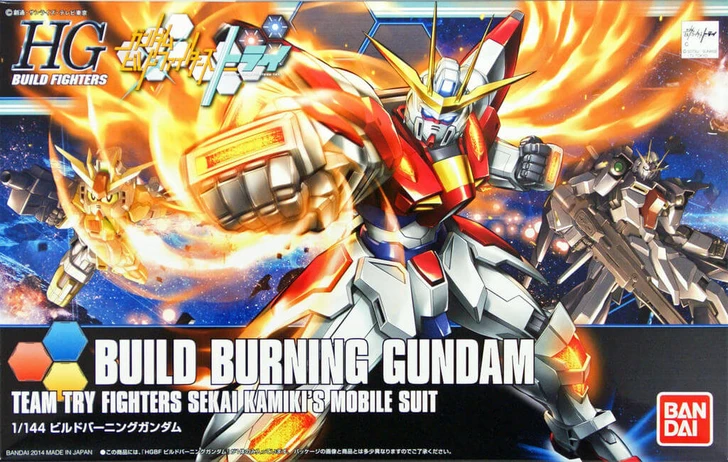Bandai HG Build Fighters 018 BUILD BURNING Gundam 1/144 Scale Kit (4573102603739)