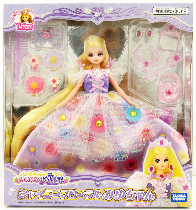 Takara Tomy Licca Doll Dreaming Princess Shiny Floral Miyu-chan