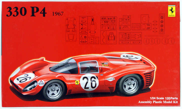 Fujimi RS-48 Ferrari 330 P4 1967 1/24 scale kit (4968728125756)