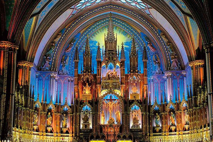 Yanoman Jigsaw Puzzle Notre-Dame Basilica (Montreal) (1000 Pieces)