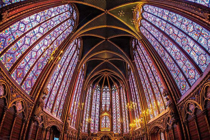 Yanoman Jigsaw Puzzle Sainte Chapelle The oldest brilliance (1000 Pieces)