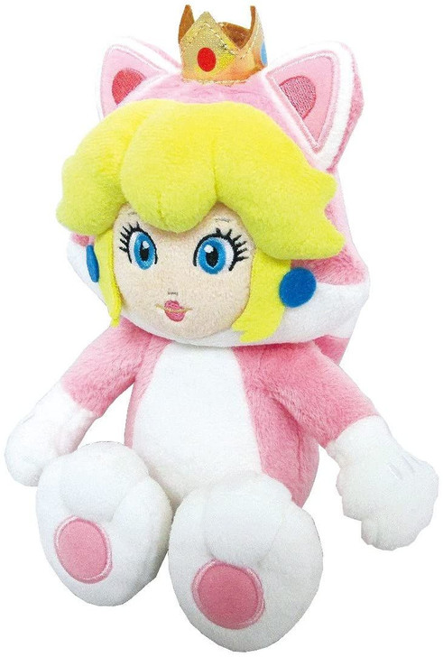 San-ei Super Mario 3D World Plush Doll Cat Peach (S)