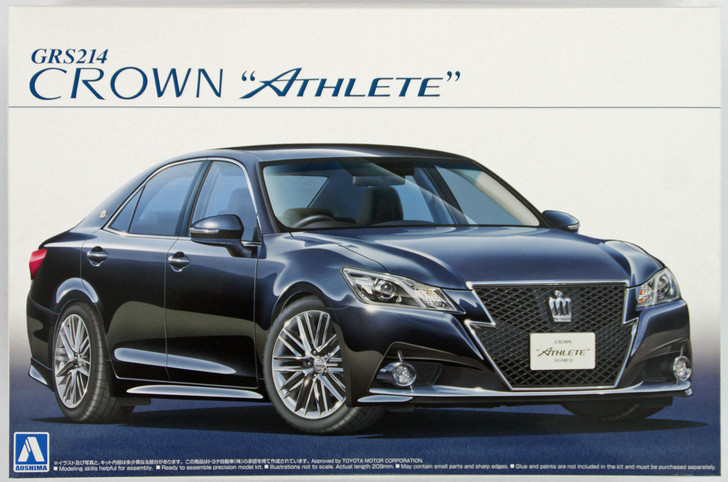 Aoshima 08485 GRS214 Toyota Crown Athlete G 2012 1/24 Scale Kit (4905083008485)