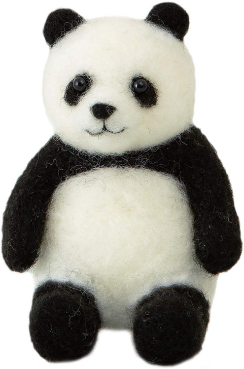 Hamanaka H441-551 Aclaine Felt Wool Mascot Panda Kit